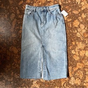 Free People Salt of the Earth Denim Skirt